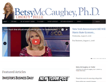 Tablet Screenshot of betsymccaughey.com